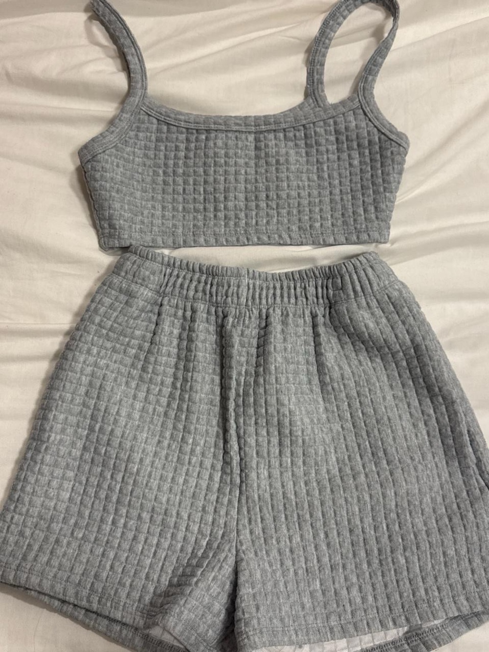 Princess Polly Quilted Gray Lounge Shorts
